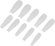 minkissy 500pcs Nail Art Sticker Full Cover Nail Tips Square Press- Nail Hand Impress Press Nails Toe Kits Fake False Nails Manicure Stickers Nail Decals
