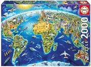 Educa - 2000 Piece Puzzle for Adults | Symbols of The World. Includes Fix Puzzle Glue. from 14 Years Old (17129)