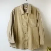Miller's Jacket Women's Size 14 Natural Camel Snap Button Long Sleeve BNWT