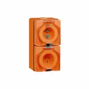 Clipsal 56 Series 3 Pin 10A RCD Protected Switched Socket Orange | 56C310RC-RO