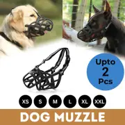 Adjustable Dog Muzzle Pet Anti Biting Stop Chewing Reflective strip Pet Muzzle