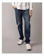 [American Eagle] AirFlex+ Original Straight Jean in Deep Indigo