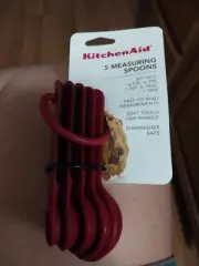 KitchenAid Measuring Spoons Red Set of 5 New