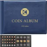 Coin Collection Supplies Book Holder for Collectors, 312 Pockets Coins Collectin