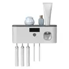 UV Light Sterilizer Toothbrush Holder Cleaner Automatic Toothpaste Dispenser New