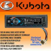 NEW Kubota Tractor RTV RTX Radio AM FM Bluetooth MP3 AUX USB w Plug Play Harness