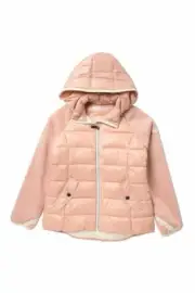 NWT MICHAEL KORS Girls Blush Pink Quilted Puffer Jacket(Size 14) MSRP$120.00 NEW