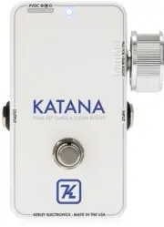 Keeley Katana Clean Boost Pedal - Throwback White (3-pack) Bundle