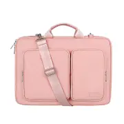 14.1-15.4 Inch Protective Laptop Shoulder Bag Sleeve Case,Pink