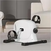Pedal Exerciser,Mini Exercise Bike, Under Desk Bike Peddler Exerciser,Arm and Leg Exercise Pedal Exerciser,Suitable for Office or Home Use (Color : White)