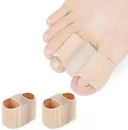 Toe Separators for Overlapping Toes, Hammer Toe Straightener, Toe Spacers Women Men, Gel Toe Separators to Correct Your Toes,Toe Separator for Bunion Pain Relief for Hallux Valgus, Foot Pain (S)