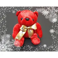 在飛比找蝦皮購物優惠-【現貨】聖誕熊 紅色珠光聖誕節小熊娃娃/熊熊絨毛玩具/填充玩