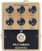 GOKKO AUDIO Amp Simulator Pedal Effector British Rock Sound PLEXIBOX GK-36 F/S
