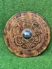 Valhalla Raven Authentic Battle worn Viking Wooden Shield 1:1