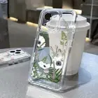 For iPhone 16 Pro Max 15 14 13 12 11 Flower Silicone Clear Slim Phone Case Cover