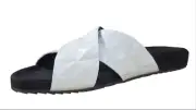 REBECCA MINKOFF Women's White PU Tammi Slides #M3111009 9.5 NWB