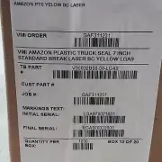 1000 YELLOW plastic truck trailer security seals Numbered Amazon 7" Tamper Proof