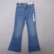 American Eagle Jeans Women 6 Short Super Hi Rise Flare Next Level Stretch NWT