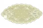 Victorian Trading Co Florette 14x38 Floral Lace ivory Doily 6B