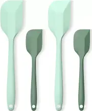 Silicone Spatula Set, Premium Spatulas Silicone Heat Resistant 2 Small & 2 Large