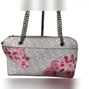 1858) DKNY Floral & Signature Monogram Shoulder Purse . NWT