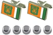 [Select Gifts] Shirt Dress Studs Kfar Saba City Israel Flag Cufflinks
