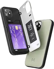 TORU CX Hybrid for iPhone 12 Mini Wallet Case | Dual Layer Slim Protective Hard Cover with Hidden 2-Credit Card Slot Holder - Green