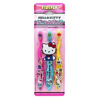 在飛比找Yahoo奇摩購物中心優惠-美國 FIREFLY Hello Kitty 兒童牙刷(3入