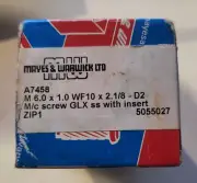 Mayes & Warwick Machine Screw GLX SS Thread Rolling Dies With Insert A7458