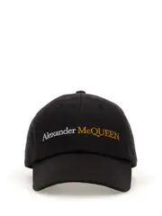 [Alexander McQueen] Alexander McQueen-Baseball Hat With Logo-Uomo L