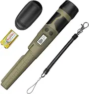 Ulhund New Metal Detector Pinpointer, Fully Waterproof Handheld Metal Detector Wand with LCD Screen, High Accuracy Pinpointer for Adults & Kids, 3 Modes