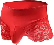 [Generic] Men Exotic Wear Fashion Casual Sexy Thong Underwear T Pants Lace Belly Button Lint Brush