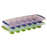 2PK Avanti 12 Cup Pop Release Ice Cube Tray Silicone Mould/Mold Maker Green/Blue