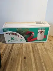 New Libbey Christmas K-Mart POINSETTIA RIBBON Cooler Glasses 16 Oz