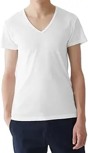 [Gunze] YN0315 T-Sheaths V-Netsuk Men's Cool Touch, Long-Lasting Deodorizing, 100% Cotton