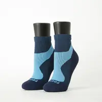 在飛比找PChome24h購物優惠-【Footer除臭襪】輕壓力流線型氣墊襪-女款T101-藍