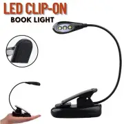 LED Reading Light USB Rechargeable Clip-On Bed Book Reading Lamp Stand Light