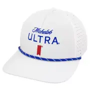 Michelob Ultra Logo White Colorway Rope Golf Club Hat White