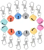 Abaodam Pet Collar Bell Decorative Cat Dog Collars Bells Metal Crafted Pet Accessory 12 Pack Easy to Use Random Color