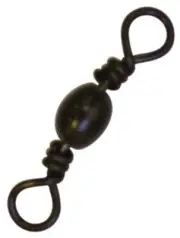 Eagle Claw Barrel Swivel Black Size 5 - Smooth Rotating Fishing Essential