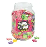 Now & Later Assorted Candy Jar – 400 Pieces 3 lb. 12 oz. Bulk Pack
