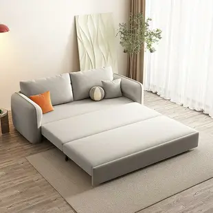沙發床兩用抽拉式多功能可折疊客廳直排收納網紅ins風 簡約小戶型