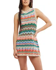 Free People Sandy Mae Crochet Mini Dress