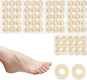 Cosmeria Pack of 75 Corn Plasters for Toes, Self-Adhesive Latex Foam, Foot Cushion, Pain Protection for Men, Women, Feet, Toes, Small, Oval