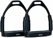 AMKA Stirrups with Joint Black Safety Stirrups in 10, 12 and 13 cm Tread Width