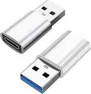 USB A to USB C Adapter - Type C Female to USB 3.0 Male | Stable Driver | High-Speed Charger Cable Converter for Laptop Hard Drive