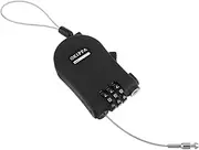 Generic Cable Luggage Lock Combination Padlock with Flexible Steel Cable for Cases Computer Bags High Security Theft Black