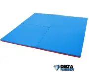 EVA Red & Blue Interlocking Mats 1m x 1m x 20mm for Martial Arts, Gym, Kids Play