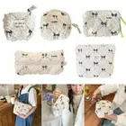 Lamb Wool Cosmetic Bag Travel Organizer Wash Pouch Fashion Toiletry Bag