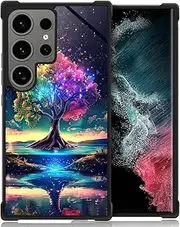 ANLUN STORE Compatible with Samsung Galaxy S23 Ultra Case,Beautiful Rainbow Tree of Life Galaxy S23 Ultra Cases Soft TPU Bumper Desgin,Anti-Scratch Shockproof Case for Samsung S23 Ultra Case 6.8-inch